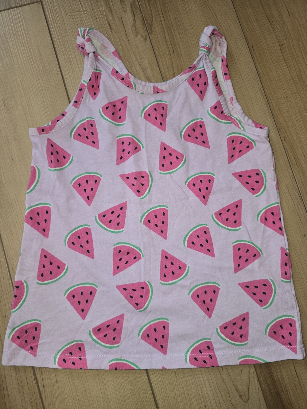 Girls Pink Watermelon Print Tank Top